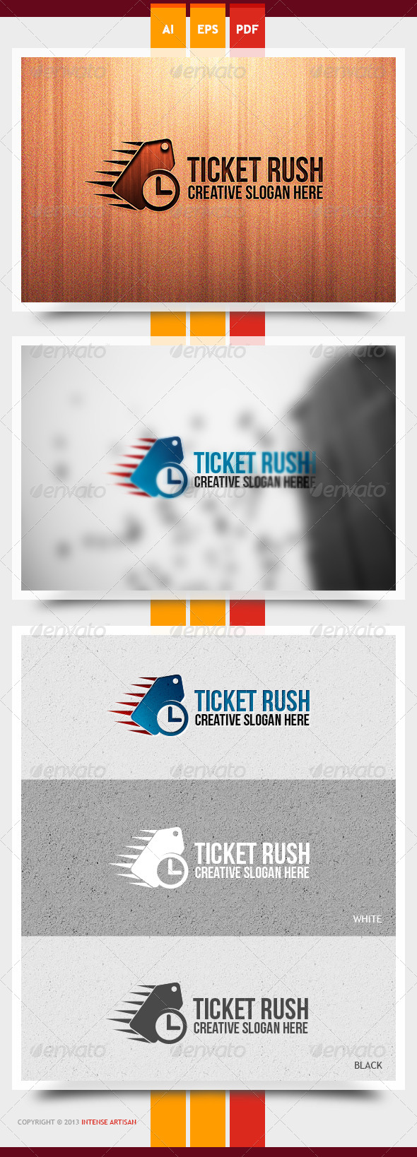 GraphicRiver Ticket Rush Logo Template 6070911 GraphicRiver Ticket Rush Logo Template 6070911