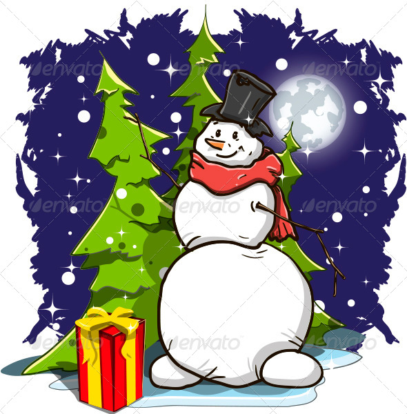 GraphicRiver Snowman 6072170 GraphicRiver Snowman 6072170