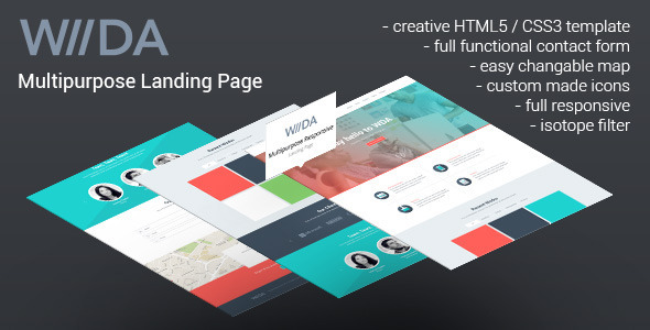 WDA - Creative Responsive Landing Page - Creative Landing Pages