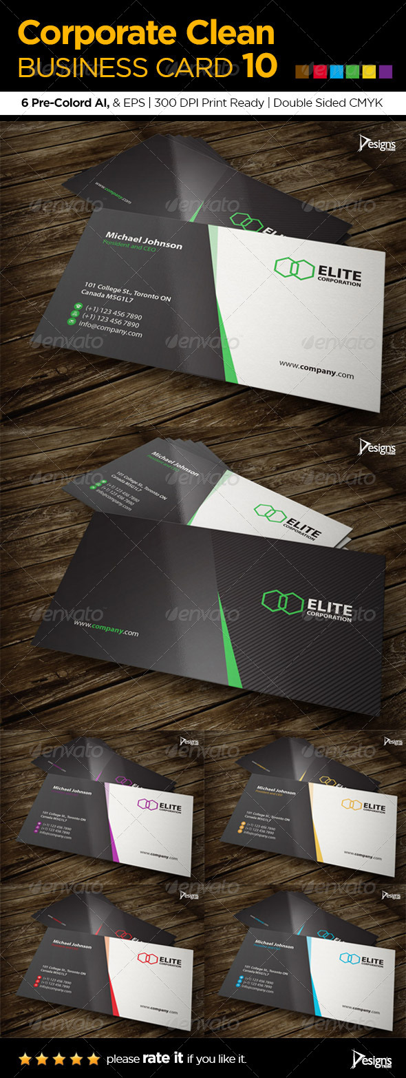 GraphicRiver Corporate Clean Business Card 10 6074972 GraphicRiver Corporate Clean Business Card 10 6074972
