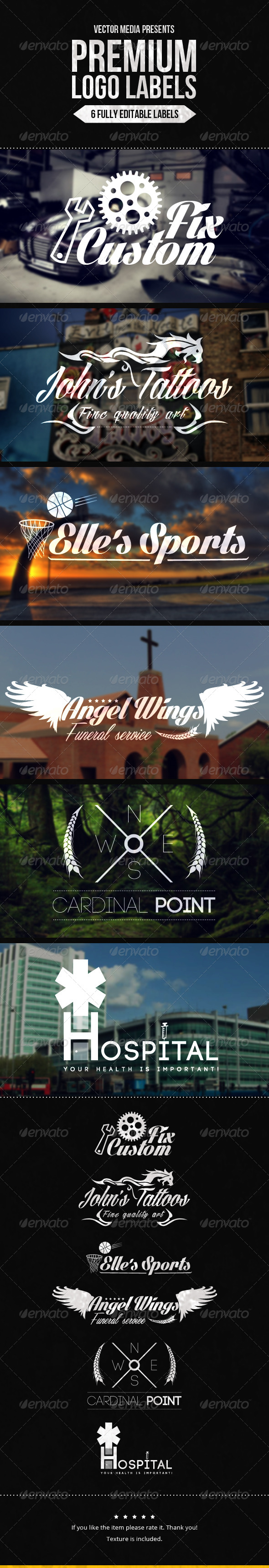 GraphicRiver Premium Logo Labels 6077214 GraphicRiver Premium Logo Labels 6077214