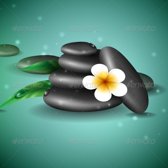 GraphicRiver Spa Stones With Frangipani Flower 6077824 GraphicRiver Spa Stones With Frangipani Flower 6077824