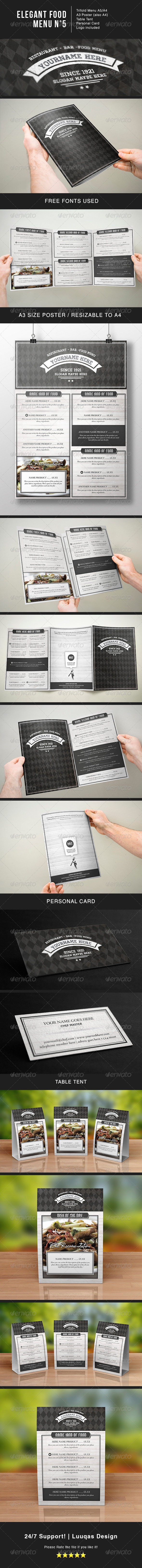 GraphicRiver Elegant Food Menu 5 6087397 GraphicRiver Elegant Food Menu 5 6087397