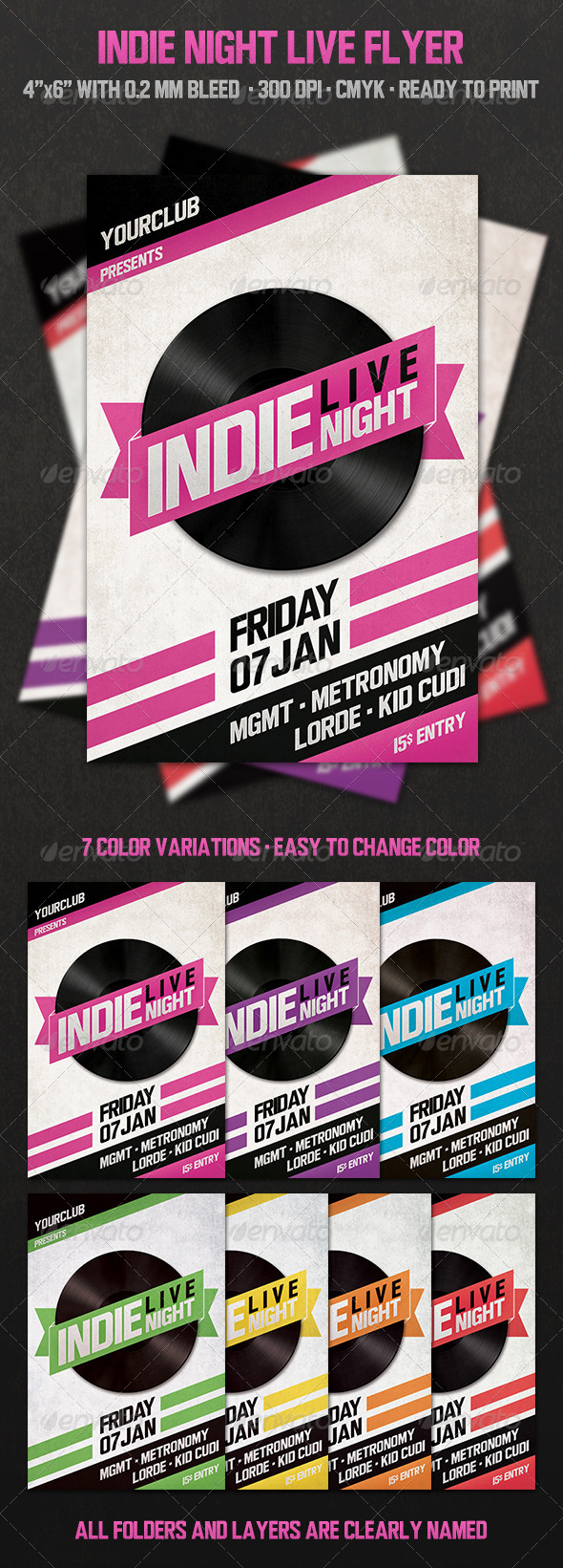 GraphicRiver Indie Night Live 6094458 GraphicRiver Indie Night Live 6094458