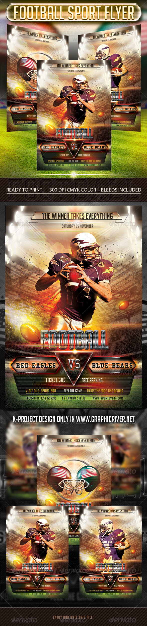 GraphicRiver Football Sport Flyer 6096381 GraphicRiver Football Sport Flyer 6096381