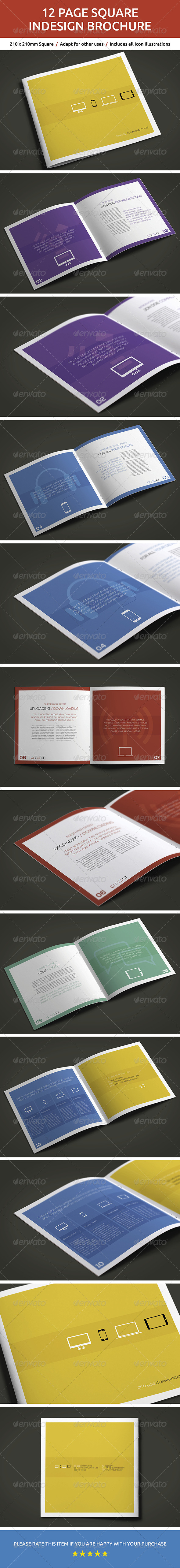 GraphicRiver 12 Page Square InDesign Brochure 6097029 GraphicRiver 12 Page Square InDesign Brochure 6097029