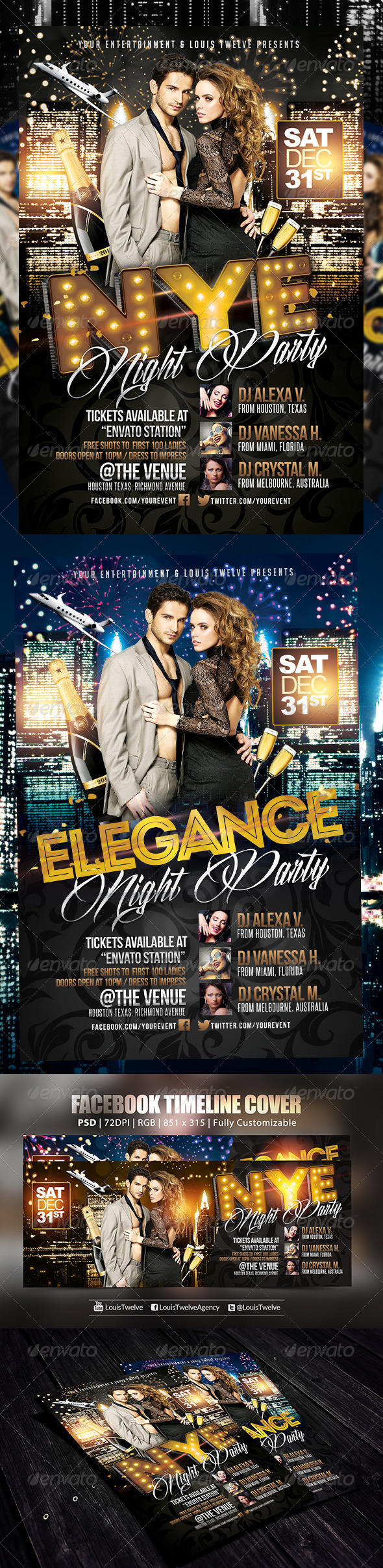 GraphicRiver New Year Eve or Elegance Party Flyer & FB Cover 6078687 GraphicRiver New Year Eve or Elegance Party Flyer & FB Cover 6078687