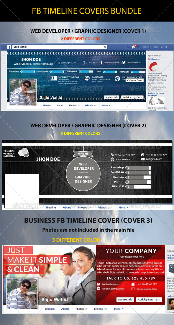 GraphicRiver FB Timeline Covers Bundle 6105195 GraphicRiver FB Timeline Covers Bundle 6105195