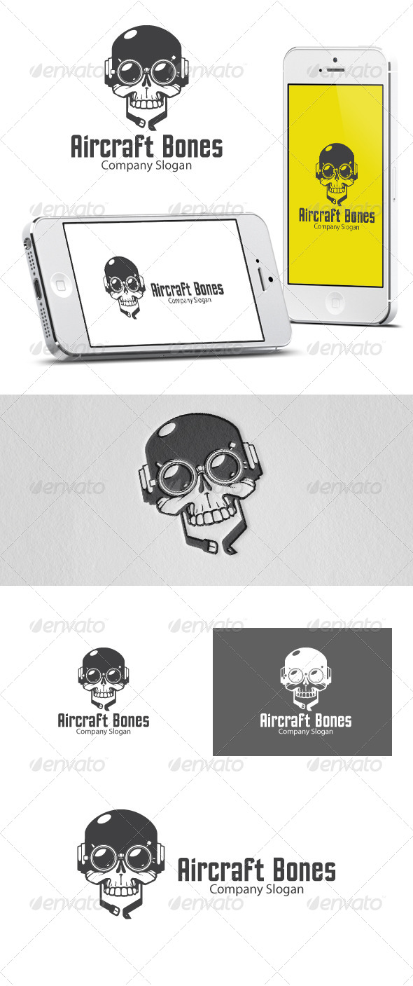 GraphicRiver Aircraft Bones Logo 6107814 GraphicRiver Aircraft Bones Logo 6107814