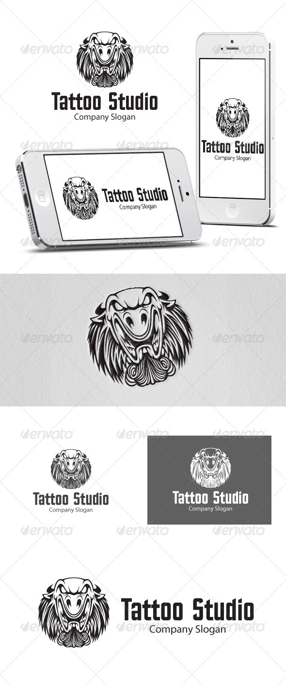 GraphicRiver Tattoo Studio Logo 6109197 GraphicRiver Tattoo Studio Logo 6109197