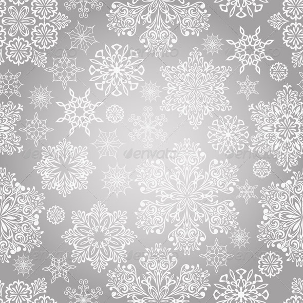 GraphicRiver Vector Seamless Pattern with White Snowflakes 6109232 GraphicRiver Vector Seamless Pattern with White Snowflakes 6109232
