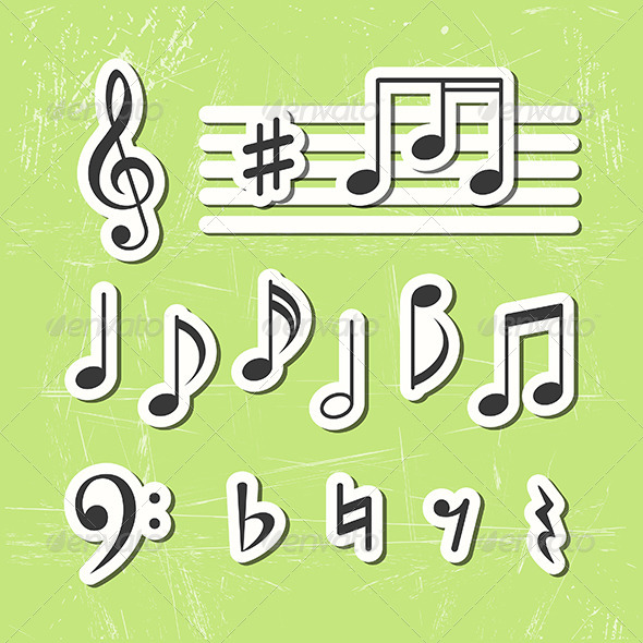 GraphicRiver Music Notes 6110485 GraphicRiver Music Notes 6110485