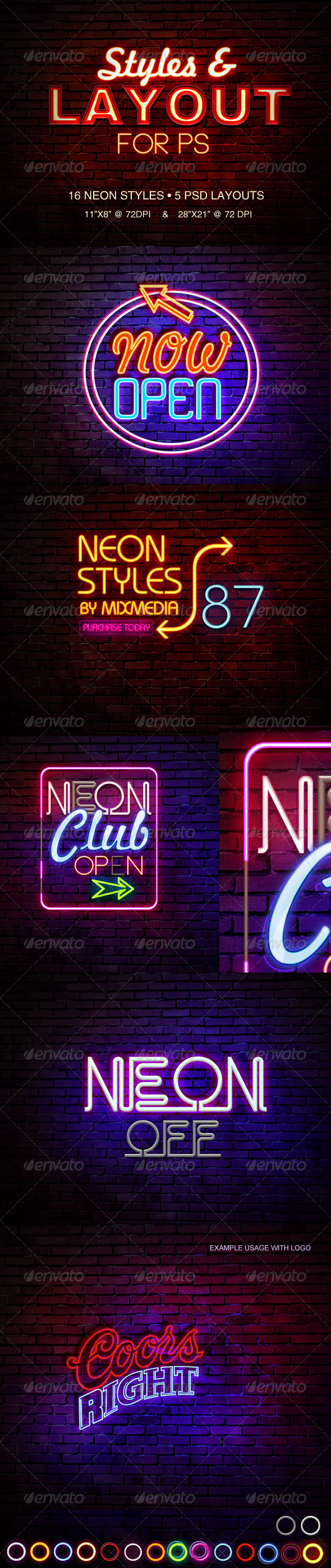 GraphicRiver Neon Sign Styles 6110750 GraphicRiver Neon Sign Styles 6110750