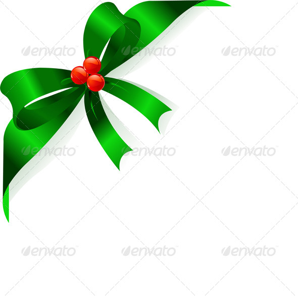 GraphicRiver Christmas Green Ribbon 6114715 GraphicRiver Christmas Green Ribbon 6114715