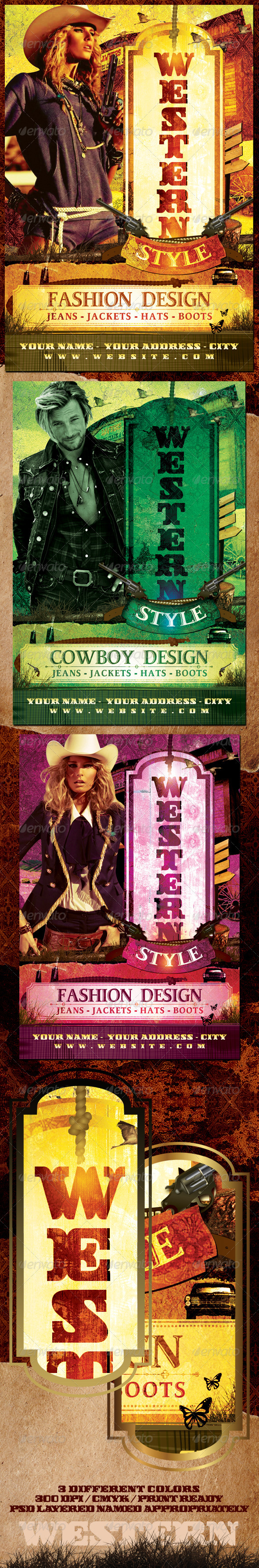 GraphicRiver Western Style Flyer Template 638367 GraphicRiver Western Style Flyer Template 638367