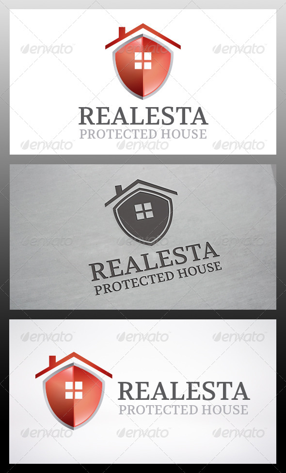 GraphicRiver Shield House Logo Template 6119126 GraphicRiver Shield House Logo Template 6119126