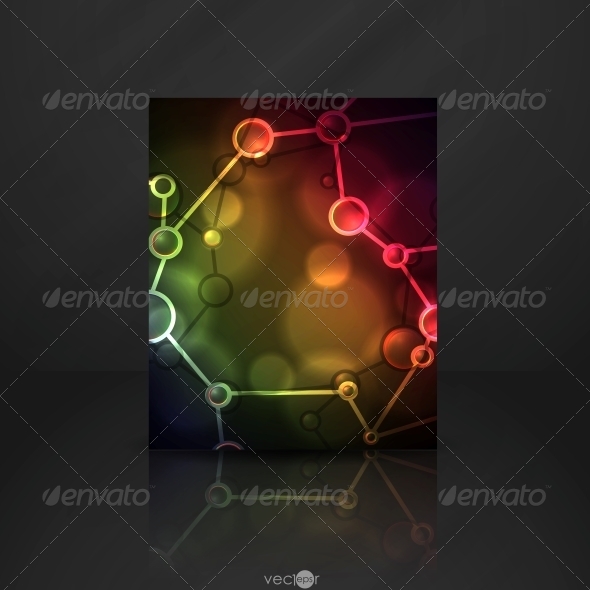 GraphicRiver Neon Molecule Illustration 6119347 GraphicRiver Neon Molecule Illustration 6119347