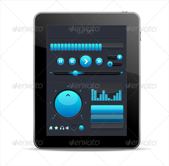 GraphicRiver Blue GUI Elements for Tablet 6120765 GraphicRiver Blue GUI Elements for Tablet 6120765
