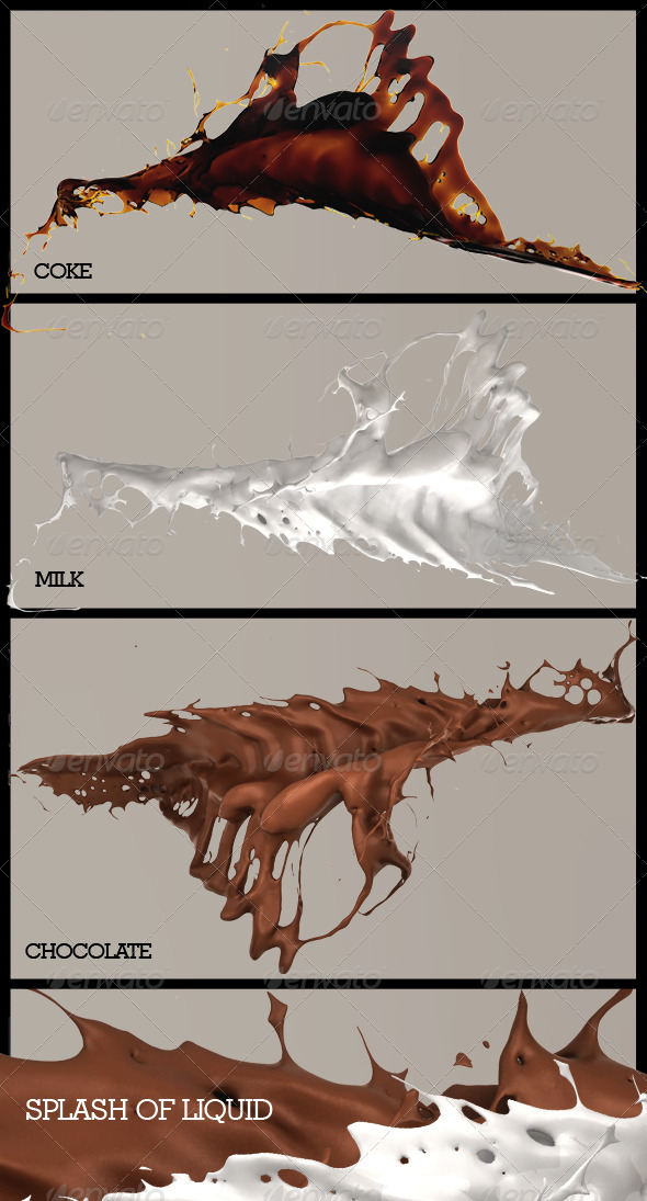 Liquid Splash - Abstract 3D Renders