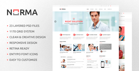 html theme responsive