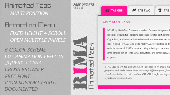 CodeCanyon Rima jQuery Animated Pack 6125655 CodeCanyon Rima jQuery Animated Pack 6125655