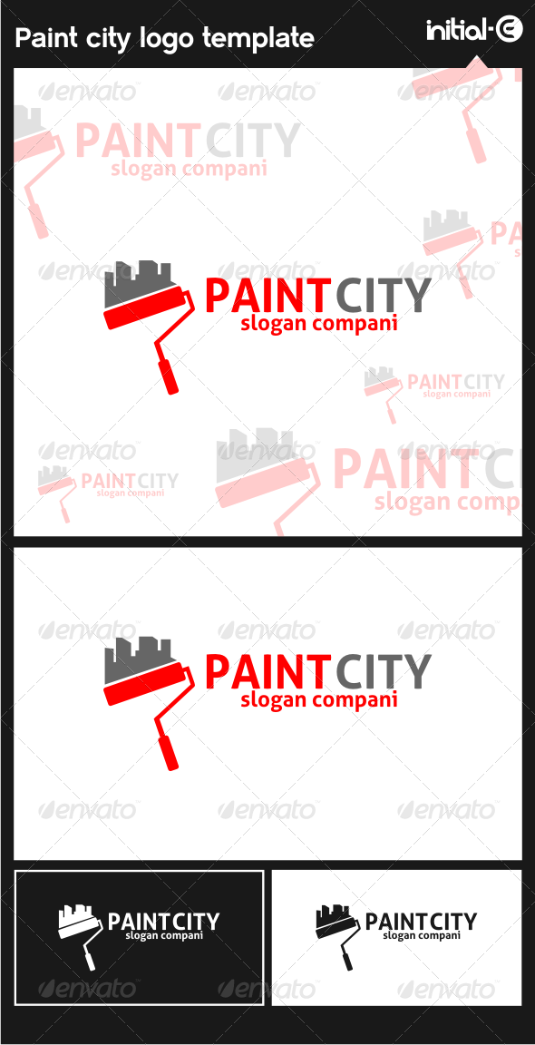 GraphicRiver Paint City Logo Template 6126618 GraphicRiver Paint City Logo Template 6126618