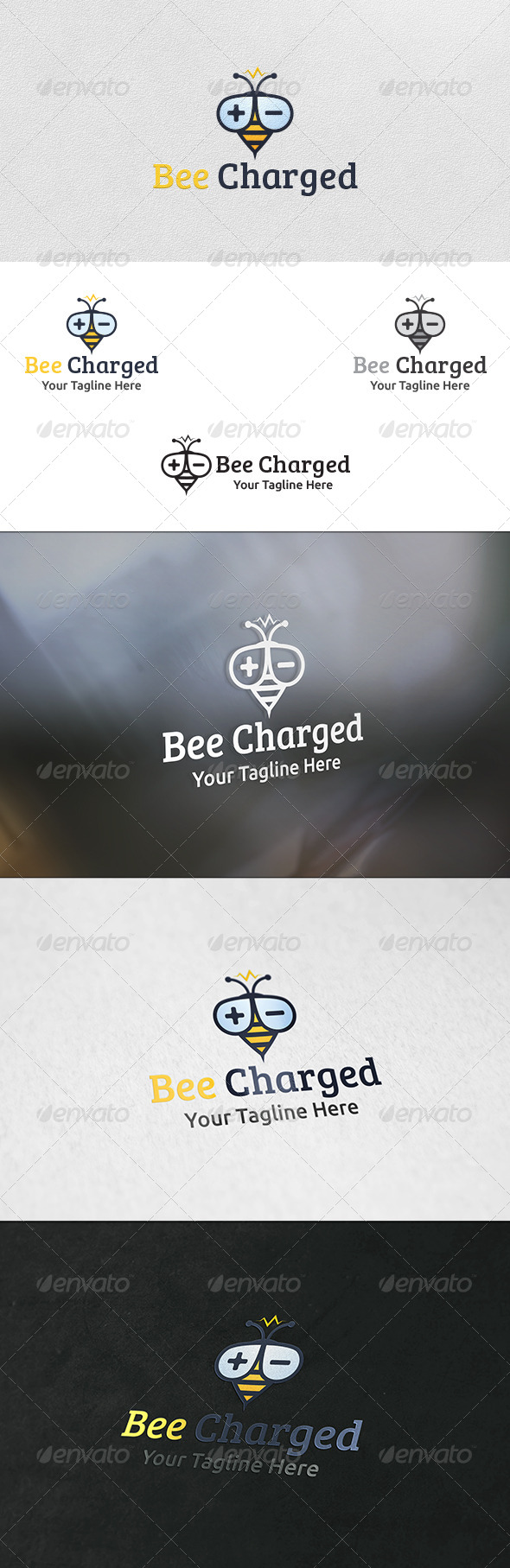 GraphicRiver Bee Charged Logo Template 6130632 GraphicRiver Bee Charged Logo Template 6130632