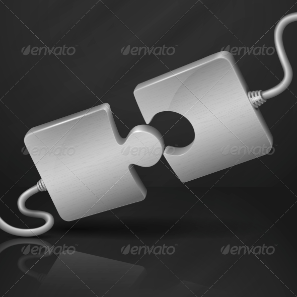 GraphicRiver Metal Puzzle Connect 6132689 GraphicRiver Metal Puzzle Connect 6132689