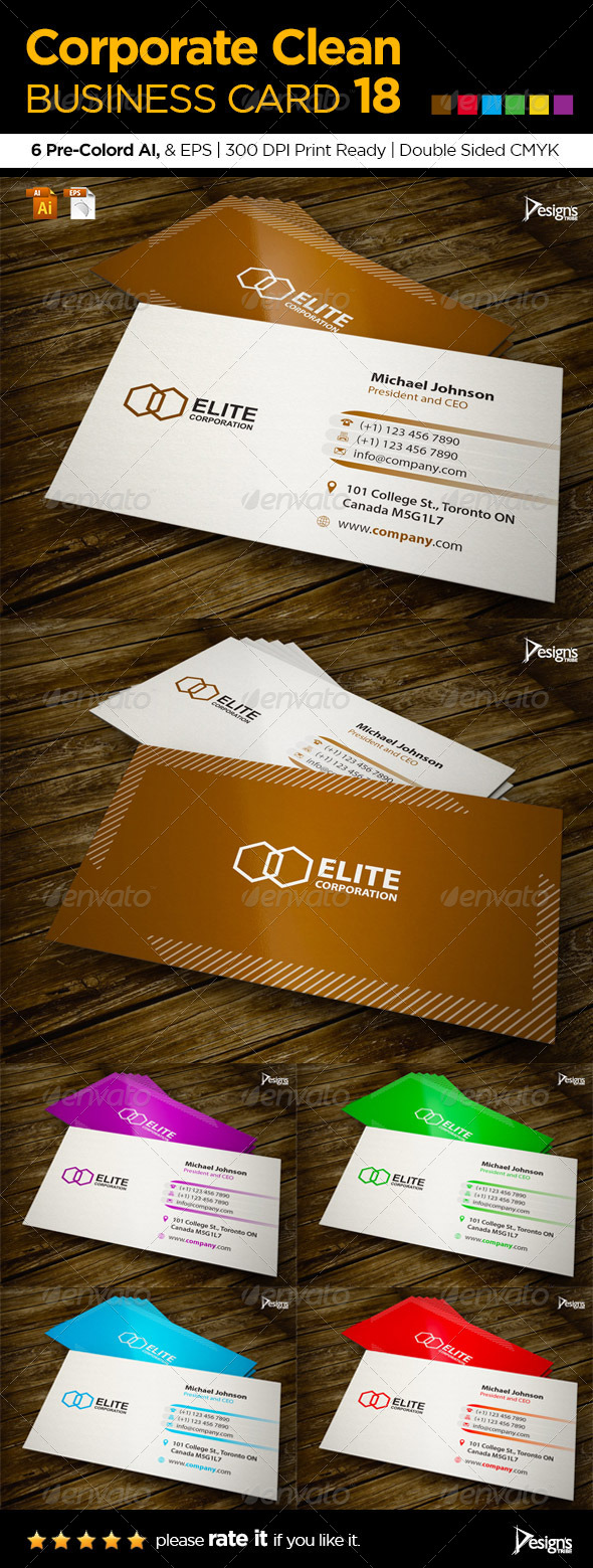 GraphicRiver Corporate Clean Business Card 18 6132693 GraphicRiver Corporate Clean Business Card 18 6132693