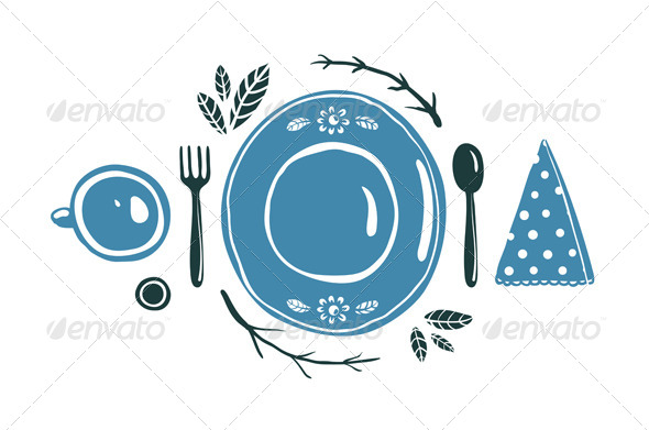 GraphicRiver Place Setting Design 6134847 GraphicRiver Place Setting Design 6134847