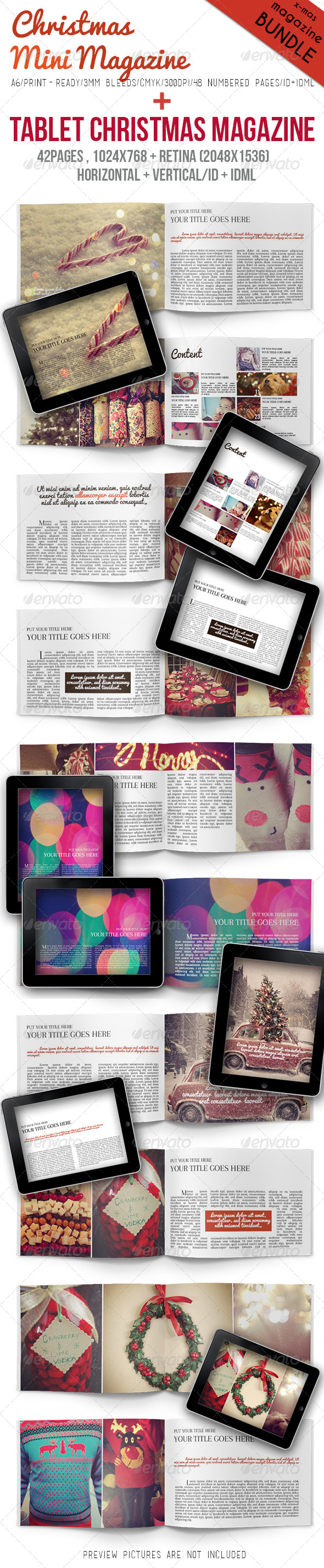 GraphicRiver Christmas Magazine Bundle 6142128 GraphicRiver Christmas Magazine Bundle 6142128