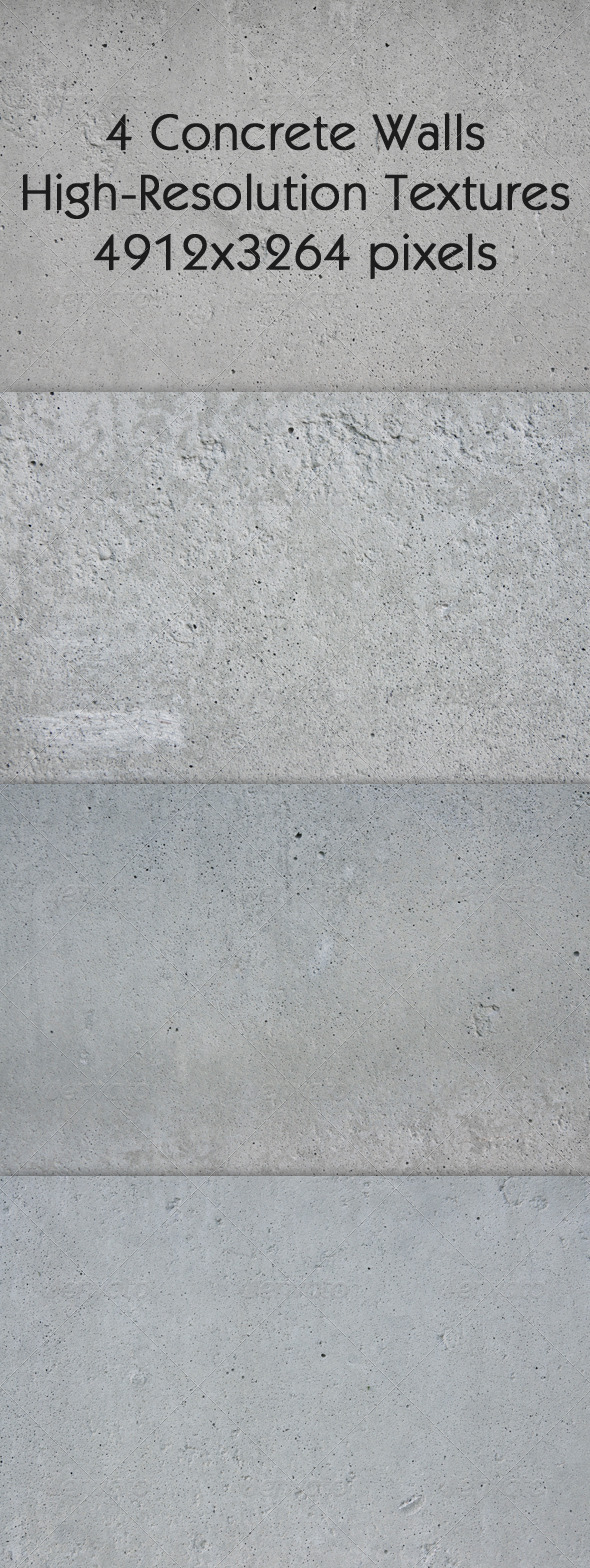 GraphicRiver 4 Concrete Walls Textures 641799 GraphicRiver 4 Concrete Walls Textures 641799