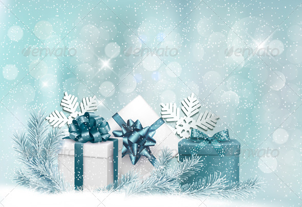 GraphicRiver Holiday Background with Gift Ribbon with Gift Box 6150621 GraphicRiver Holiday Background with Gift Ribbon with Gift Box 6150621