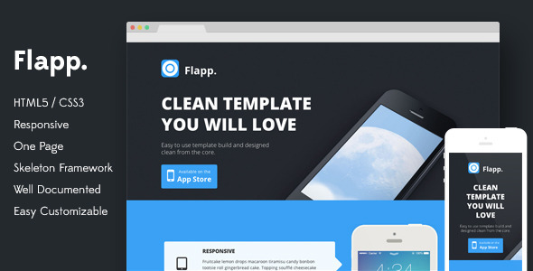 ThemeForest Flapp One Page Responsive Landing Page 6149325 ThemeForest Flapp One Page Responsive Landing Page 6149325