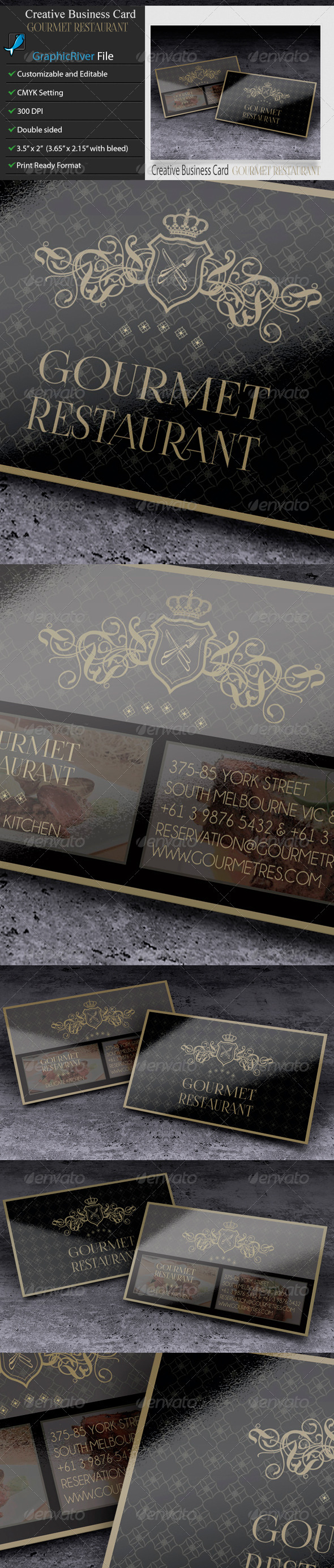 GraphicRiver Creative Business Card GourmetRestaurant 6156188 GraphicRiver Creative Business Card GourmetRestaurant 6156188