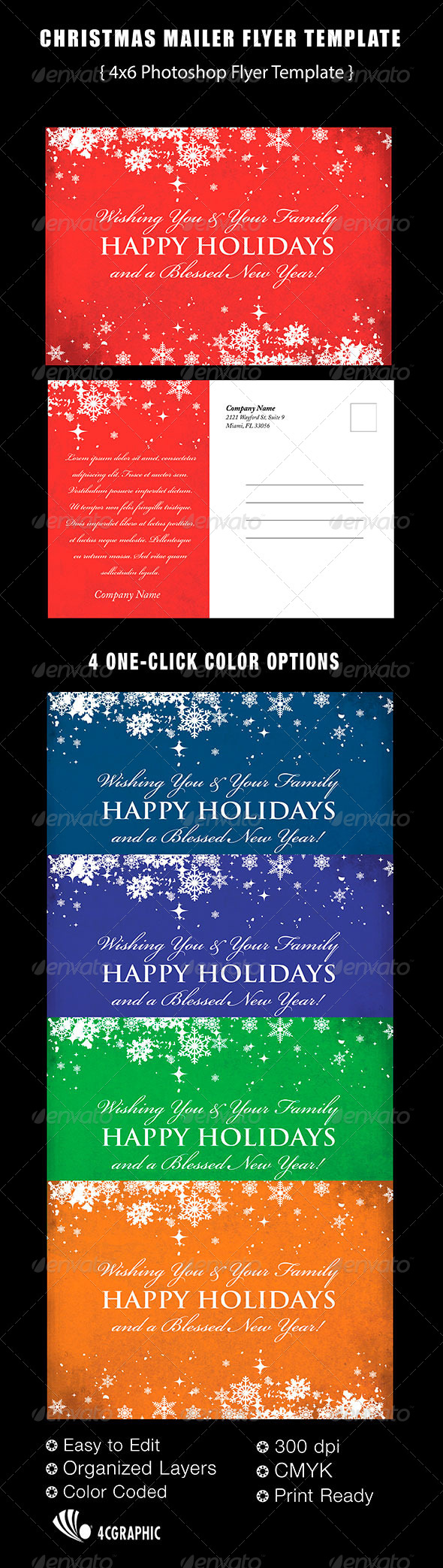 Christmas Mailer Flyer Template - Events Flyers