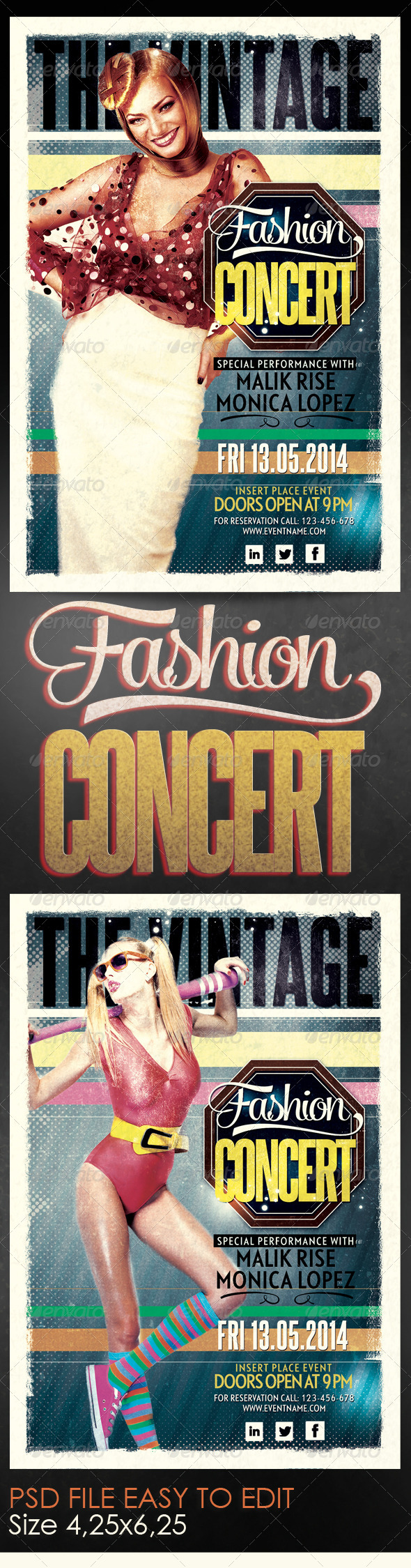 GraphicRiver Fashion Concert Flyer Template 6160787 GraphicRiver Fashion Concert Flyer Template 6160787