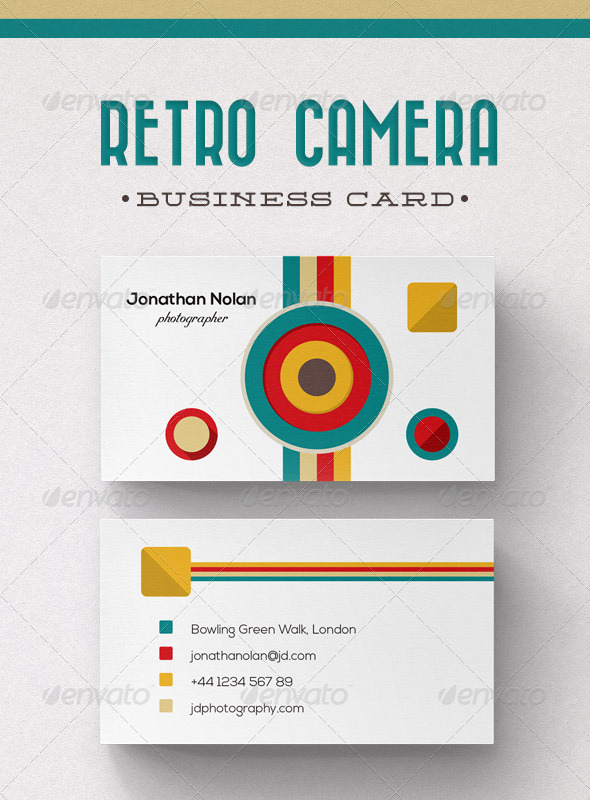 GraphicRiver Retro Camera Business Card 6131451 GraphicRiver Retro Camera Business Card 6131451