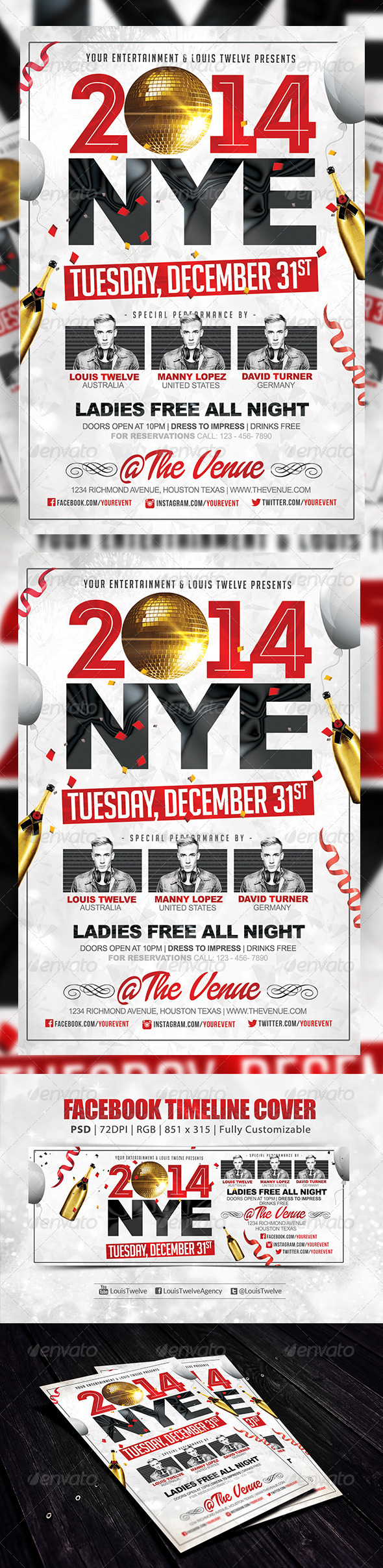 GraphicRiver NYE Party 2 Flyer & FB Cover 6160748 GraphicRiver NYE Party 2 Flyer & FB Cover 6160748