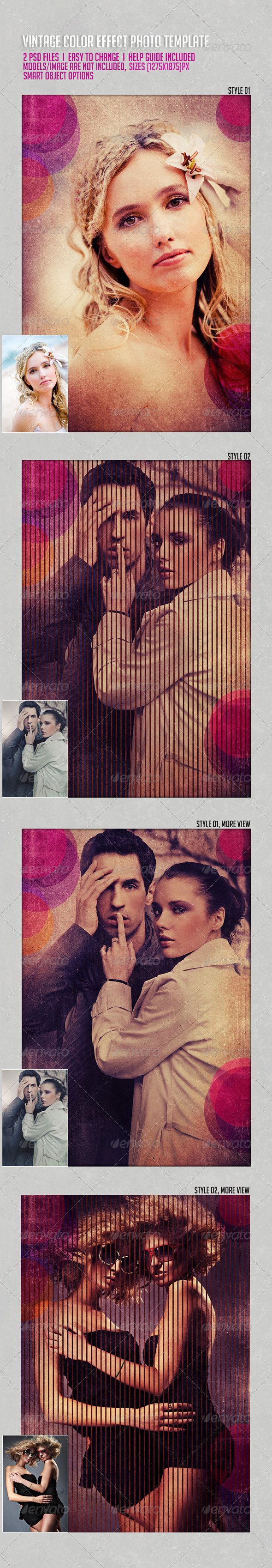 GraphicRiver Vintage Color Effects Photo Template 6167689 GraphicRiver Vintage Color Effects Photo Template 6167689