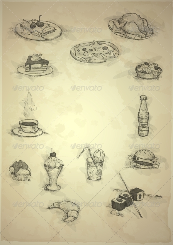GraphicRiver Set of Hand Drawn Various Elements 6168989 GraphicRiver Set of Hand Drawn Various Elements 6168989