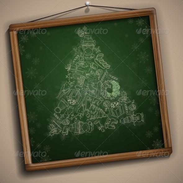 GraphicRiver Hand Drawn Christmas Set 6168996 GraphicRiver Hand Drawn Christmas Set 6168996