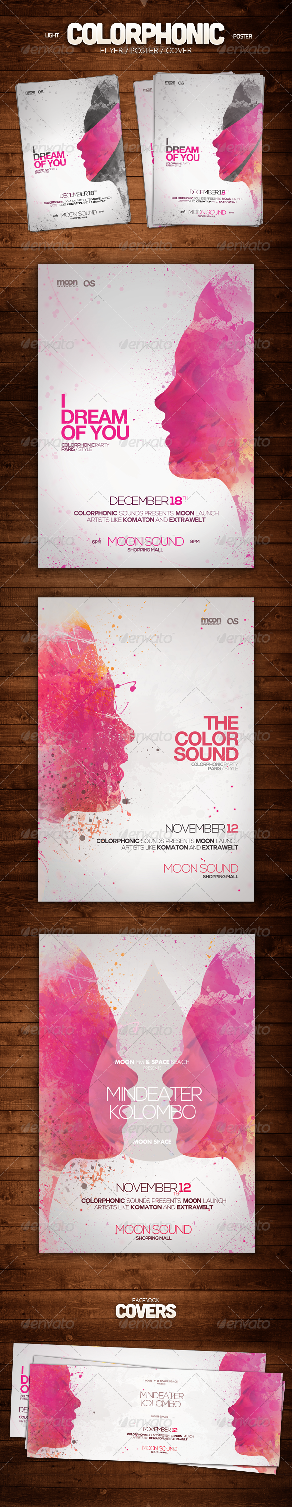 Light Colorphonic Poster - Clubs & Parties Events