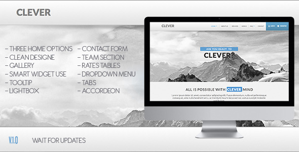 Clever Muse Template - Corporate Muse Templates