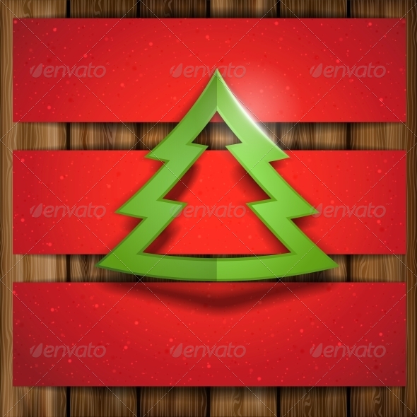 GraphicRiver Simple Paper Christmas Tree 6176559 GraphicRiver Simple Paper Christmas Tree 6176559