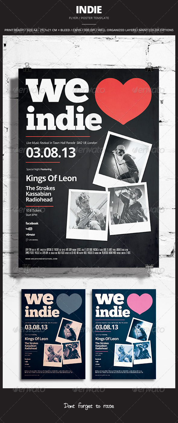 Indie Flyer / Poster 10 - Events Flyers