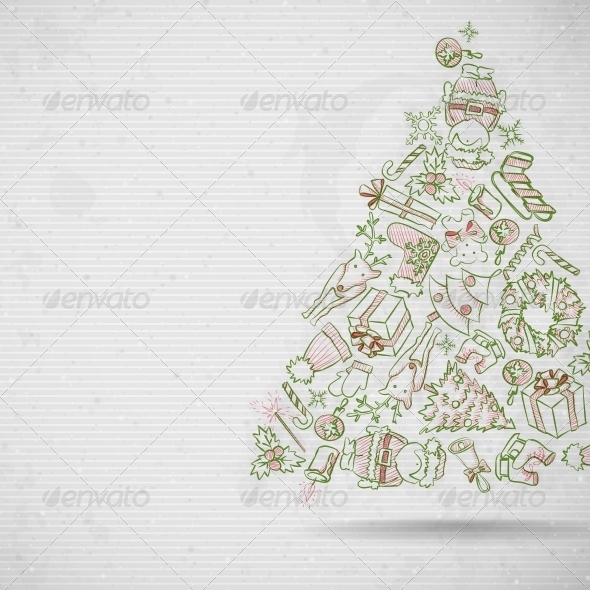 GraphicRiver Simple Paper Christmas Tree 6177936 GraphicRiver Simple Paper Christmas Tree 6177936