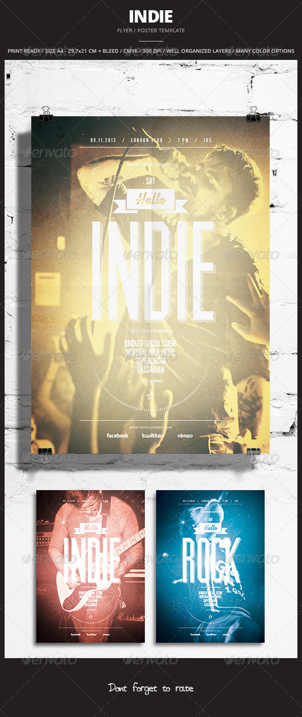 Indie Flyer / Poster 11 - Events Flyers