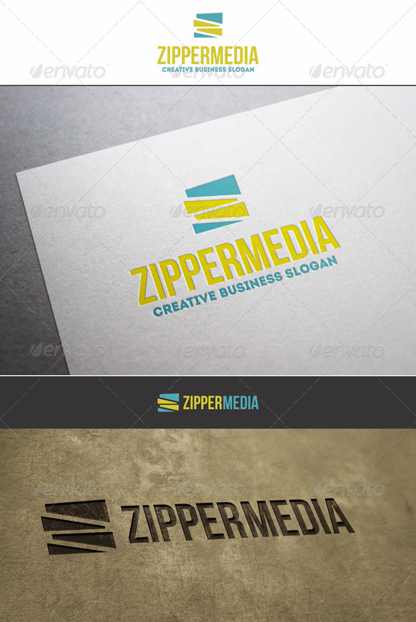 GraphicRiver ZigZag Zipper Media Logo 6180414 GraphicRiver ZigZag Zipper Media Logo 6180414