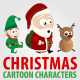 Christmas Cartoon Characters Christmas Cartoon Characters - GraphicRiver Item for Sale